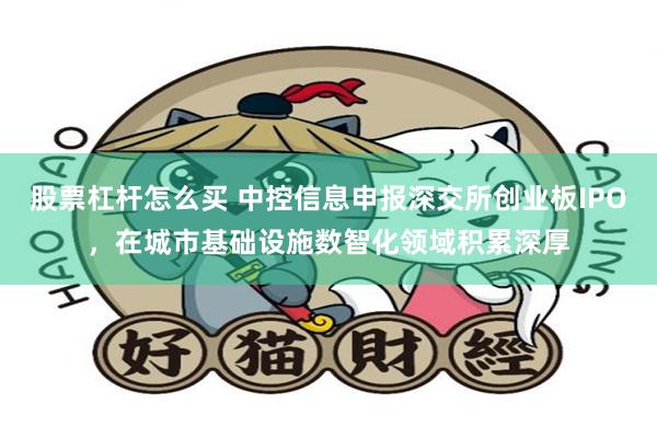 股票杠杆怎么买 中控信息申报深交所创业板IPO，在城市基础设施数智化领域积累深厚