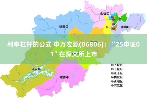 利率杠杆的公式 申万宏源(06806)：“25申证01”在深