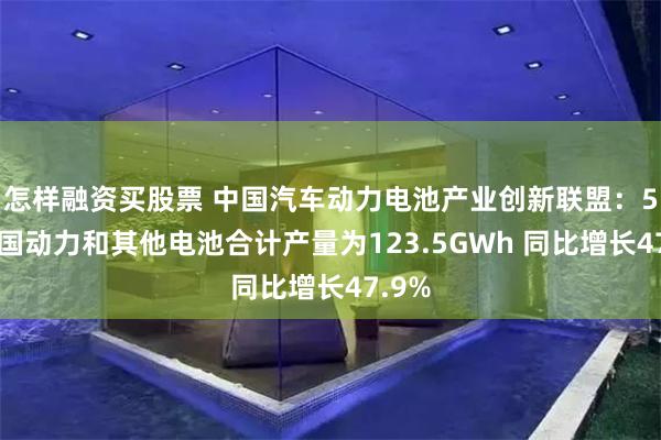 怎样融资买股票 中国汽车动力电池产业创新联盟：5月我国动力和