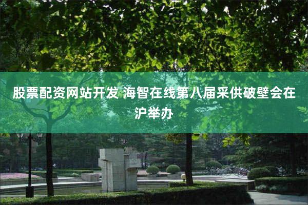 股票配资网站开发 海智在线第八届采供破壁会在沪举办