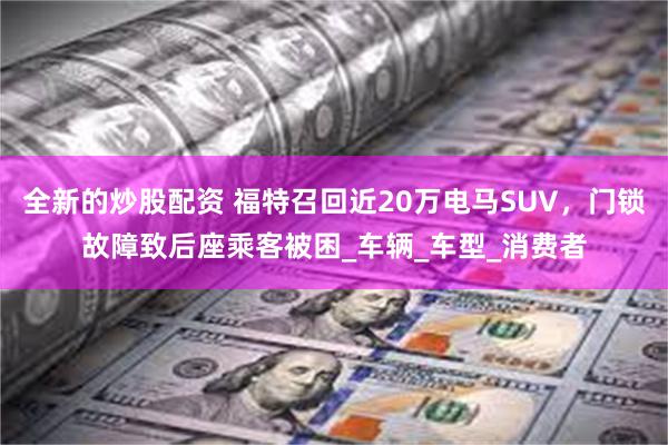 全新的炒股配资 福特召回近20万电马SUV，门锁故障致后座乘