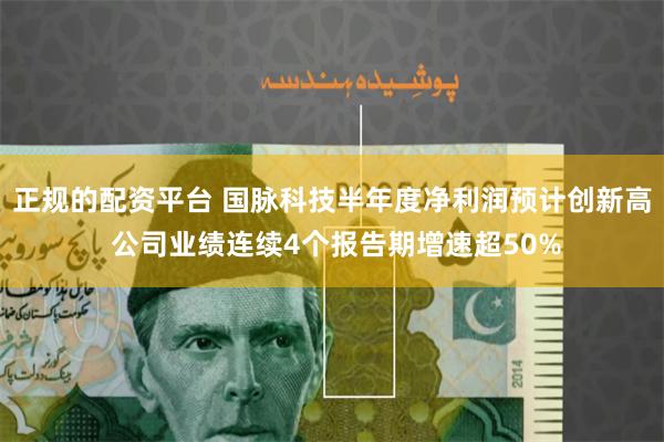 正规的配资平台 国脉科技半年度净利润预计创新高 公司业绩连续