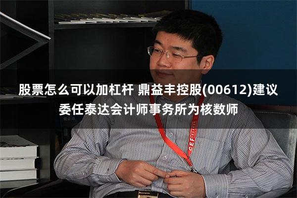 股票怎么可以加杠杆 鼎益丰控股(00612)建议委任泰达会计师事务所为核数师