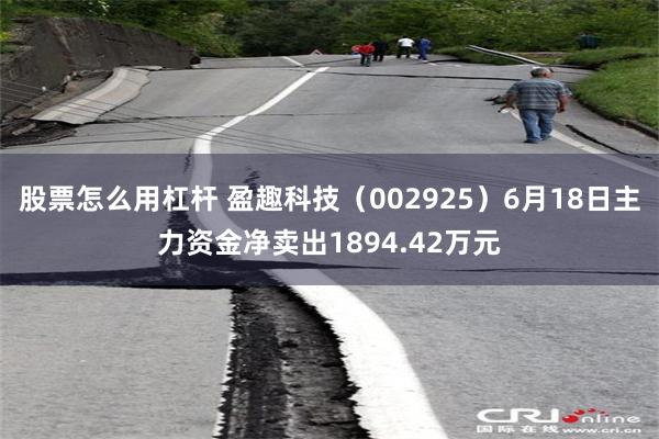 股票怎么用杠杆 盈趣科技（002925）6月18日主力资金净卖出1894.42万元