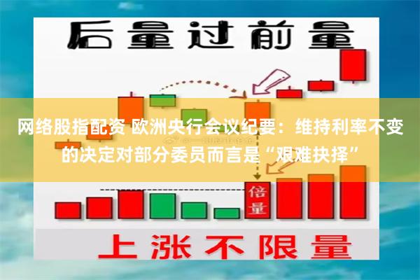 网络股指配资 欧洲央行会议纪要：维持利率不变的决定对部分委员而言是“艰难抉择”