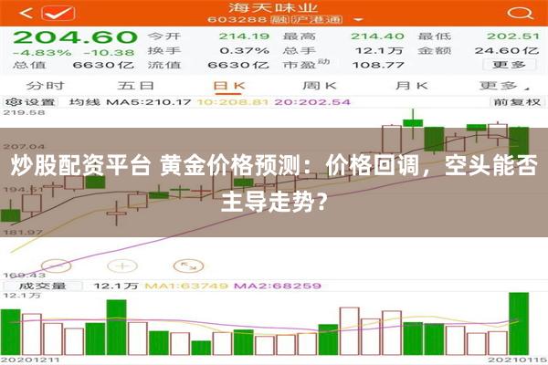 炒股配资平台 黄金价格预测：价格回调，空头能否主导走势？