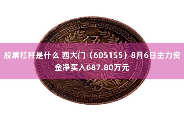 股票杠杆是什么 西大门（605155）8月6日主力资金净买入687.80万元