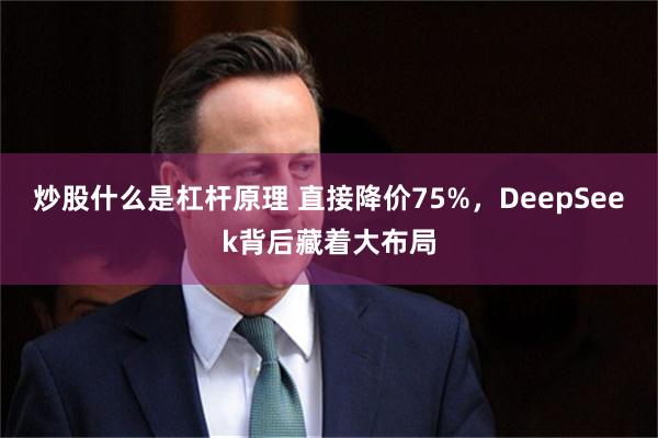 炒股什么是杠杆原理 直接降价75%,DeepSeek背后藏着大布局