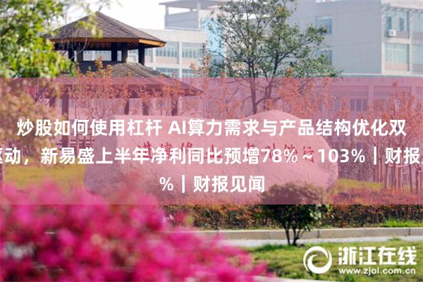 炒股如何使用杠杆 AI算力需求与产品结构优化双轮驱动，新易盛上半年净利同比预增78%～103%｜财报见闻