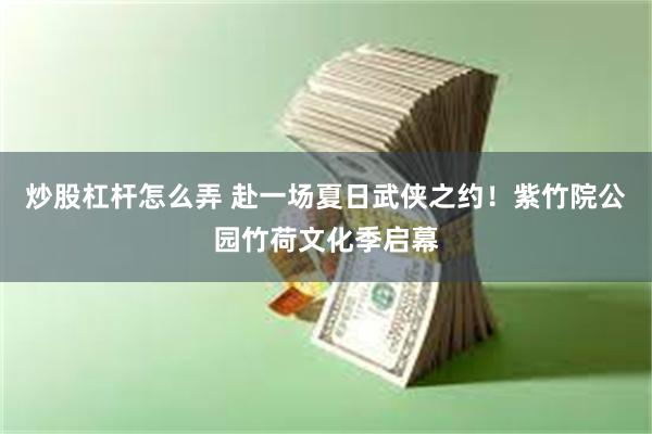 炒股杠杆怎么弄 赴一场夏日武侠之约！紫竹院公园竹荷文化季启幕