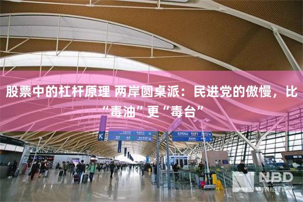 股票中的杠杆原理 两岸圆桌派：民进党的傲慢，比“毒油”更“毒台”