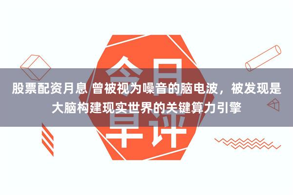 股票配资月息 曾被视为噪音的脑电波，被发现是大脑构建现实世界的关键算力引擎