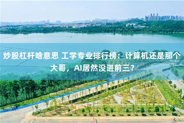 炒股杠杆啥意思 工学专业排行榜：计算机还是那个大哥，AI居然没进前三？